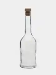 Бутылка из прозрачного стекла "Наполеон" с крышкой / 0,5 л / Для / 20 штук