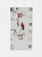 Прозрачный кухонное полотенце из рогожки 3 шт, 40х75 см, 100% хлопок, на День Рождения
