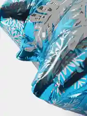 Лазурный фольгированный новогодний шар, Новый год, украшения, набор шаров, надувной "Дед мороз", снежинка