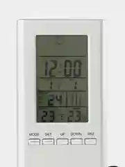 Серебряный часы-метеостанция Perfeo "Meteo", (PF-S3331F) время, темп., датчик ул. темп., влажность