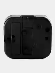 Черный часы-будильник Perfeo Quartz "PF-TC-004", прямоугольные 8*7,5 см