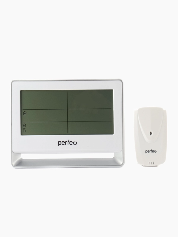 Часы-метеостанция Perfeo "Nuvole", серебряный, (PF-S3607B)