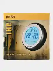 Часы-метеостанция Perfeo "Ike", (PF-F3305B) время, температура, влажность