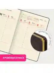Еженедельник датированный 2025 Brauberg, планер, планинг, записная книжка А4