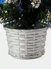 Елка искуственная  20 см настольная новогодняя с украшениями, синий, Remeco Collection