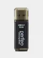 Черный флеш-накопитель Perfeo USB 32GB E02 economy series