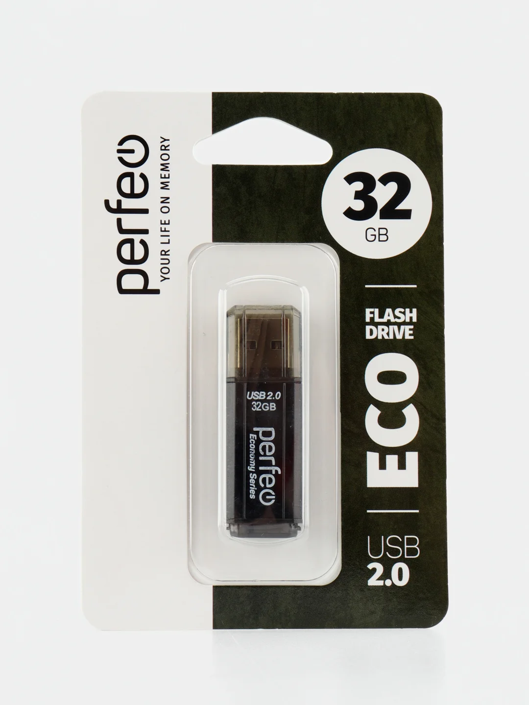Черный флеш-накопитель Perfeo USB 32GB E02 economy series