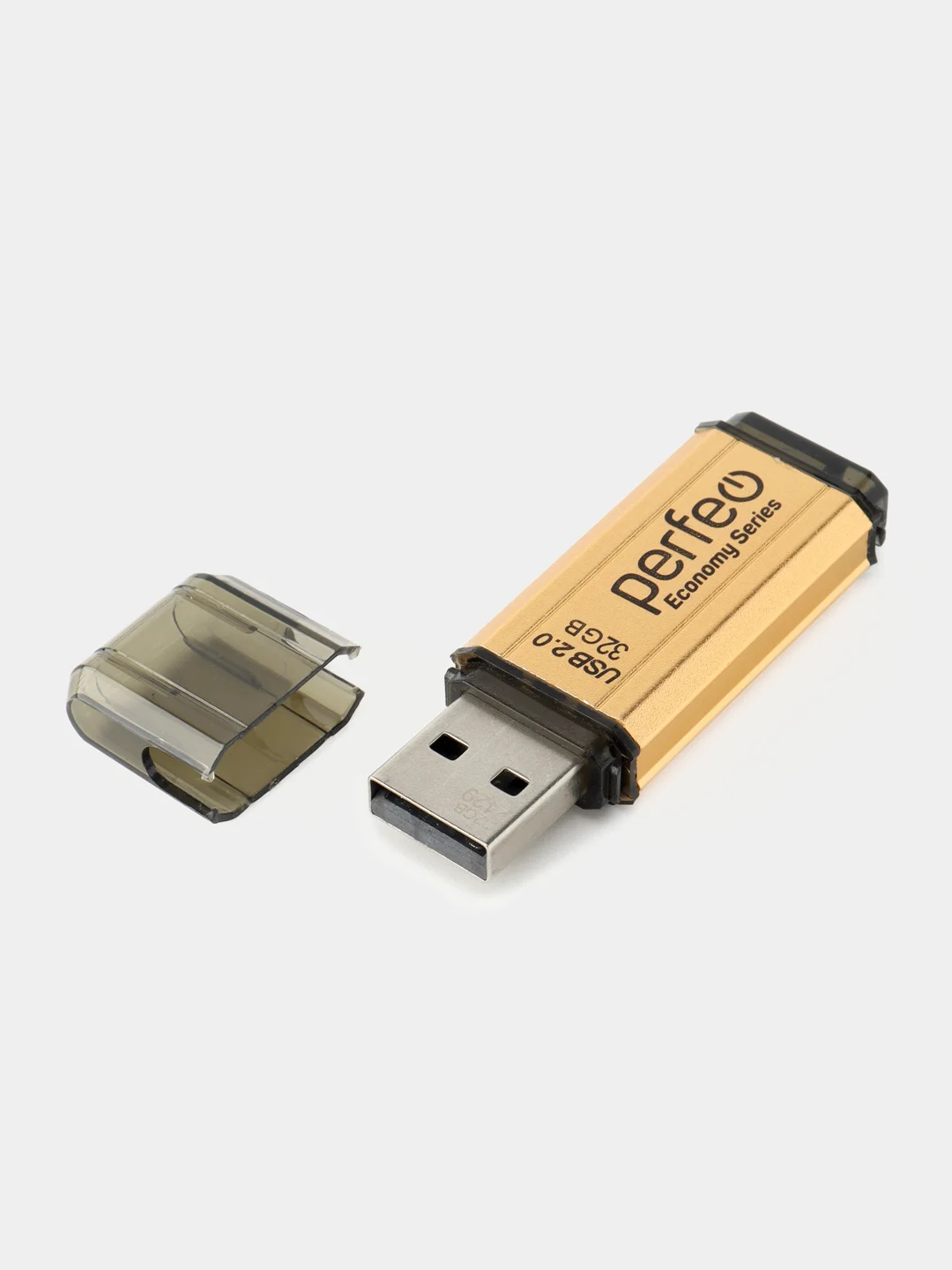 Золотой флеш-накопитель Perfeo USB 32GB E02 economy series