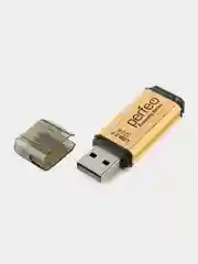 Золотой флеш-накопитель Perfeo USB 32GB E02 economy series