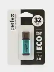 Зеленый флеш-накопитель Perfeo USB 32GB E02 economy series
