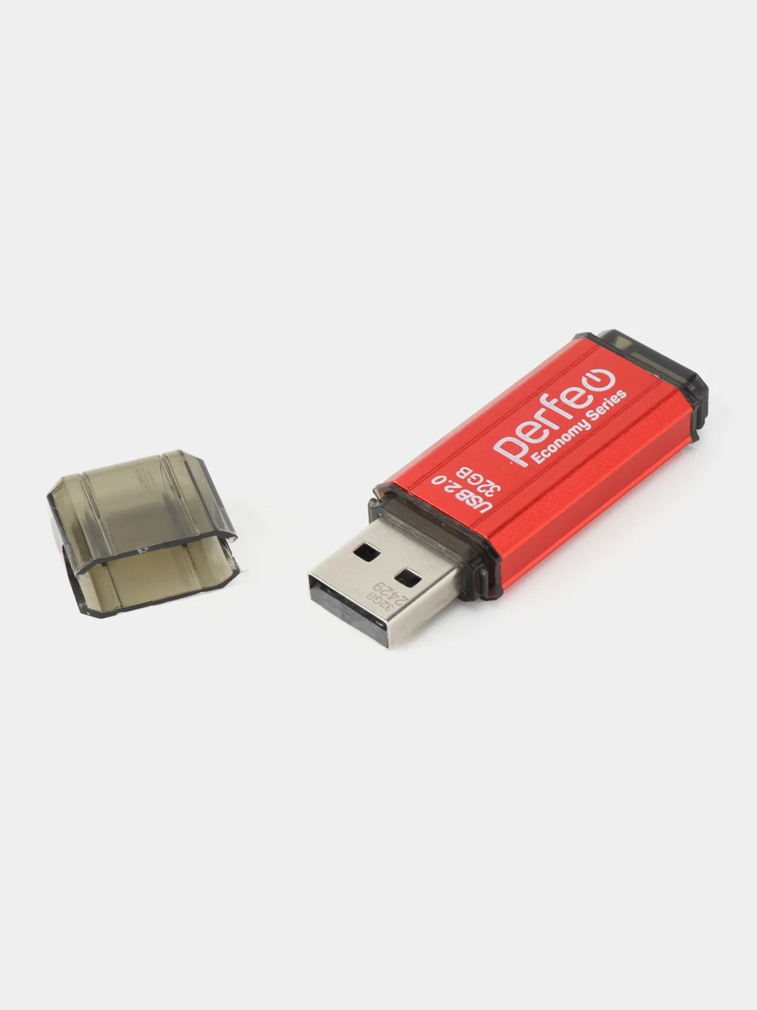 Красный флеш-накопитель Perfeo USB 32GB E02 economy series