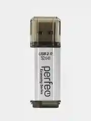 Серебряный флеш-накопитель Perfeo USB 32GB E02 economy series