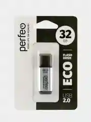 Серебряный флеш-накопитель Perfeo USB 32GB E02 economy series