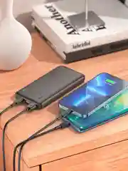 Черный повербанк Hoco J101/J101A 10000/20000 mAh с быстрой зарядкой 22.5W