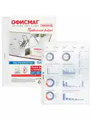 Файлы А4 Офисмаг Экстра, 272683, 50 штук перфорированные плотные, вкладыши, мультифора
