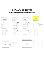 Конверт почтовый бумажный С5 (162х229 мм) клей, Куда-кому, 80 г/м2, 50 штук, 124199