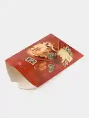Вишнёвый коробка подарочная новогодняя складная фигурная в трех размерах