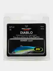 Голубой ратлин Brilliant Diablo Vib 72S mm, 26,5 г