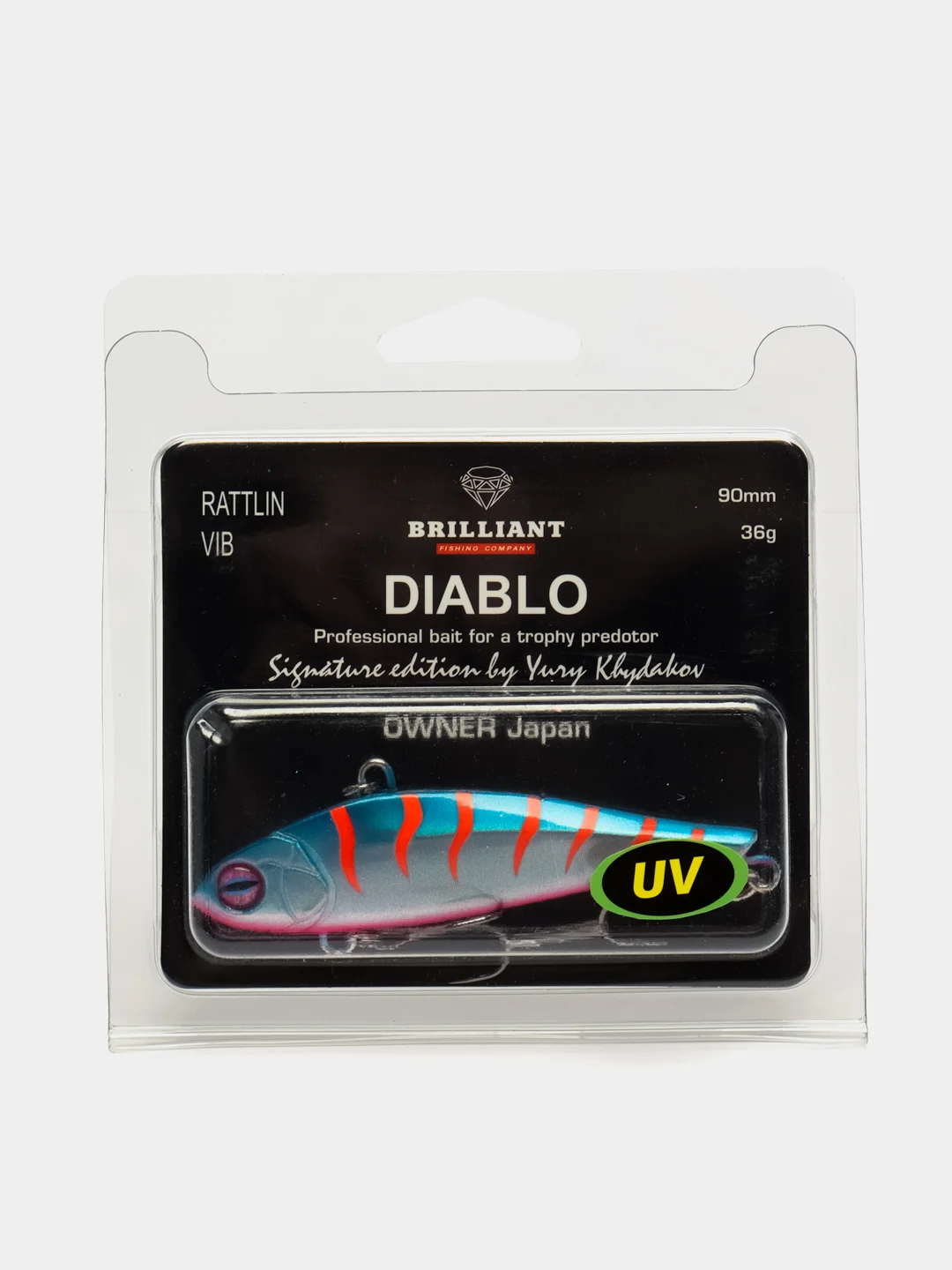 Темно-синий ратлин Brilliant Diablo Vib 90S mm, 36 г