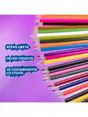 Карандаши цветные мягкие художественные для рисования Brauberg Premium 50 цветов, 181935