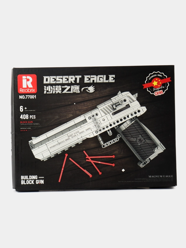 Конструктор сборный пистолет Desert Eagle 408 деталей