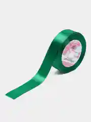 Зеленый лента атласная, 25 мм