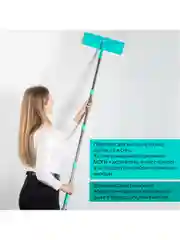 Комплект для уборки: швабра, ведро 9 л/7 л двухкамерное с отжимом, 3 насадки, Laima 607389