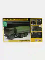 Черный сборная модель Российский трёхосный грузовик КамАЗ-5350 "Мустанг" масштаб 1:72 и 1/35 КИТ