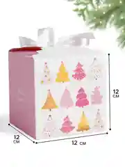 Коралловый новогодняя подарочная коробка для новогоднего подарка, 8 видов, 12х12х12 см и 14х14х14 см