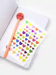 Конфетный набор подарочный на Новый Год для девочки, ежедневник, брелок, наклейки, детский подарок