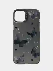 Серый чехол на айфон (iPhone) 11 12 13 14 15 Pro Max силиконовый