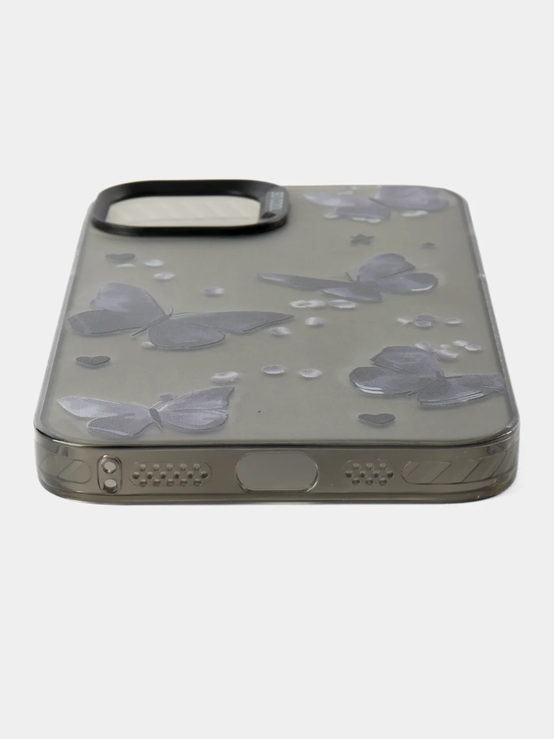 Серый чехол на айфон (iPhone) 11 12 13 14 15 Pro Max силиконовый