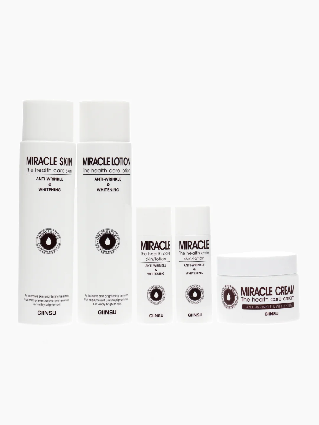 Набор для лица уходовый осветляющий GIINSU SKIN CARE 3 SET (MIRACLE)