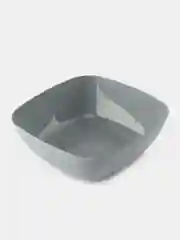 Серый тарелка Квадро глубокая, 160 х 160 х 55 мм