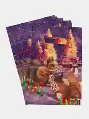 Бирюзовый пакет подарочный на новый год, полиэтиленовый, с вырубной ручкой, 19 х 25 см, 30 мкм