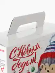Белый коробки новогодние для конфет самосборные