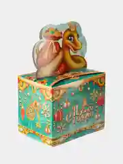 Зеленый коробки новогодние для конфет самосборные