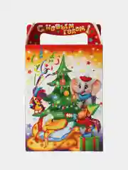 Золотой коробки новогодние для конфет самосборные