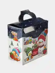 Синий коробки новогодние для конфет самосборные