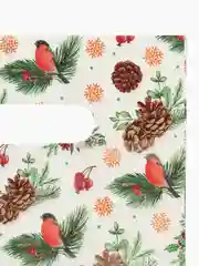 Белый новогодний подарочный пакет, 1шт/3шт/5шт/10шт/15шт