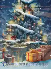 Индиго новогодний подарочный пакет, 1шт/3шт/5шт/10шт/15шт