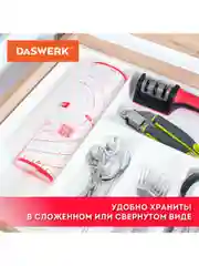 Коврик силиконовый, антипригарный, для выпечки, теста, 30 х 40 см, красный, Daswerk