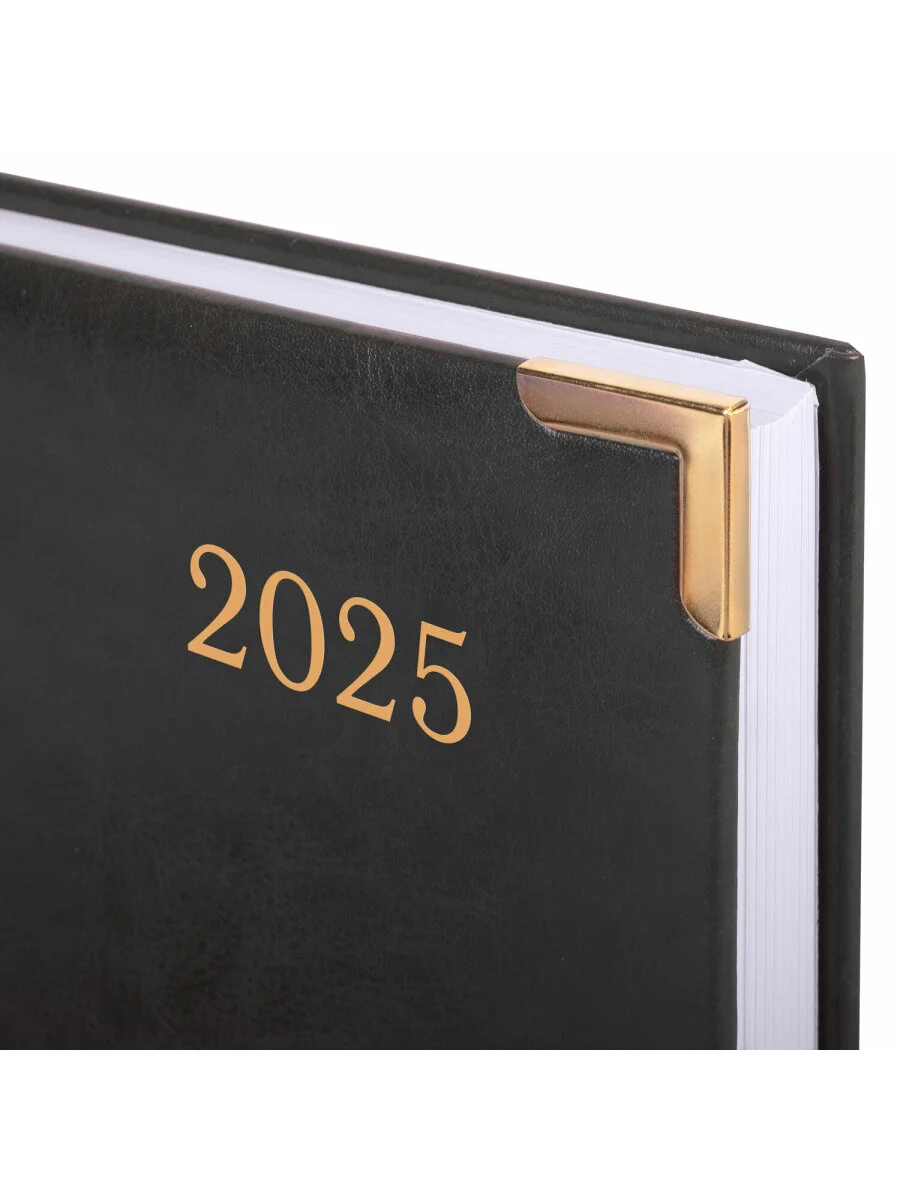Ежедневник датированный 2025 Brauberg, планер планинг записная книжка А5, под кожу
