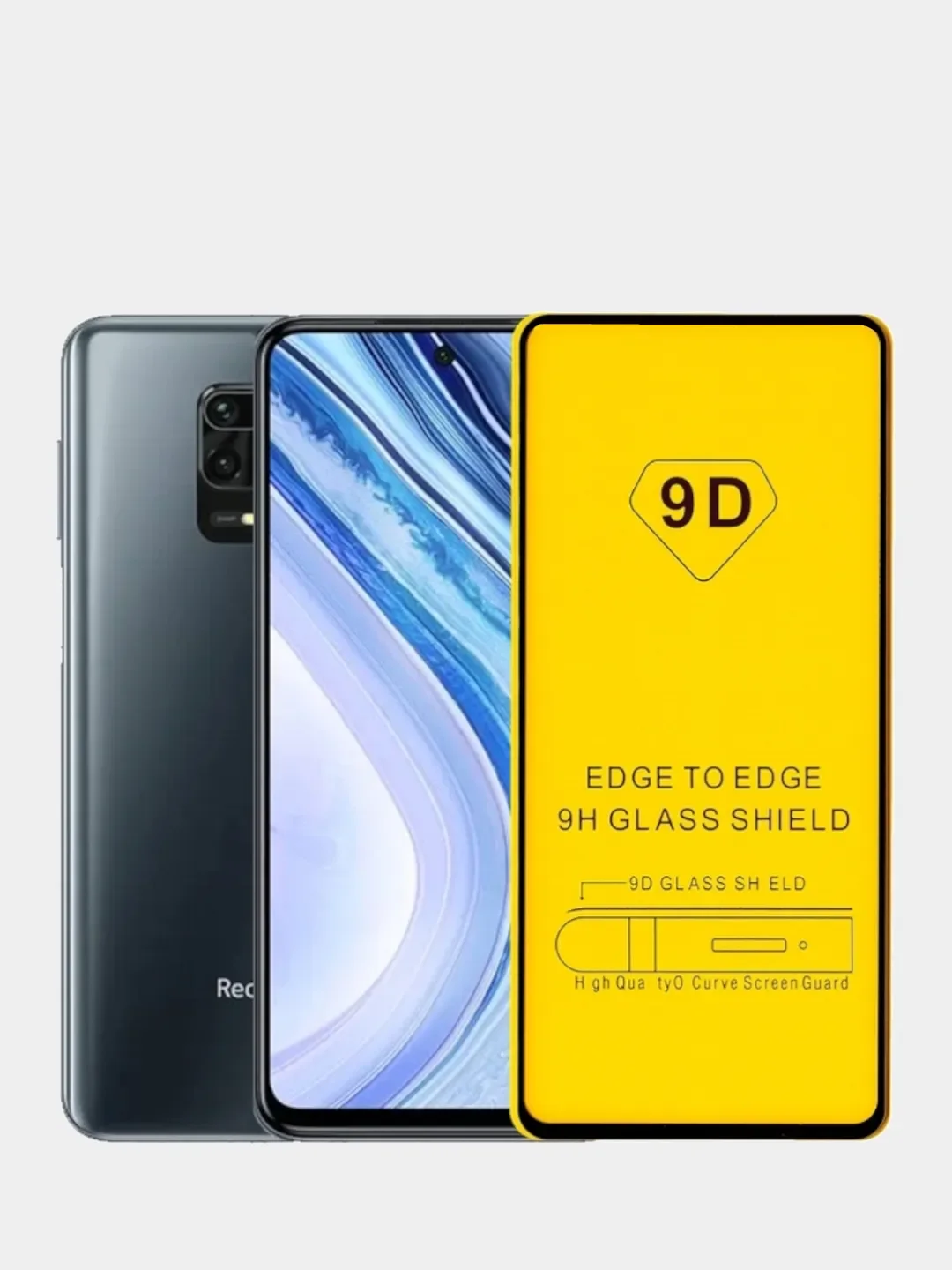 Марсала защитное стекло 9D Xiaomi Redmi Note 9 Pro / Note 9s / Note 9 Pro Max (Редми Нот 9 Про)