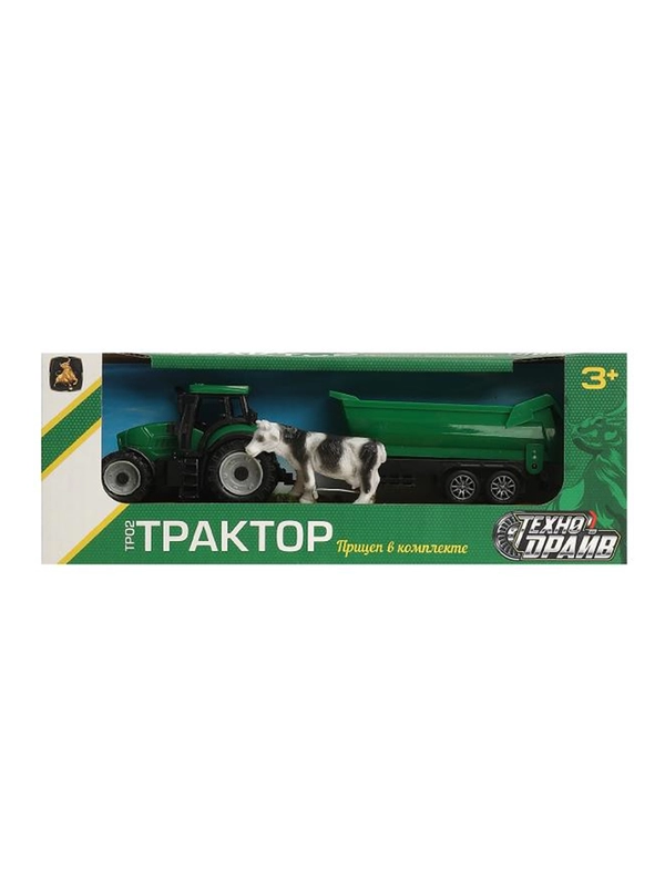 Игрушка Технодрайв ТРАКТОР С ПРИЦЕПОМ