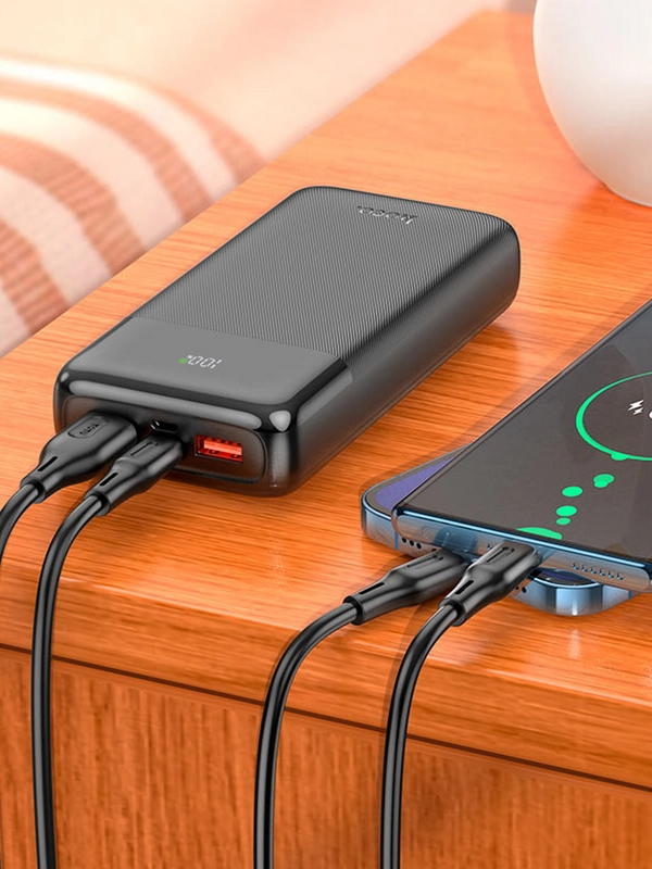 Повербанк Hoco J121A 20000 mAh с быстрой зарядкой 22.5W и цифровым дисплеем