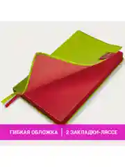 Ежедневник-планер (планинг) - блокнот недатированный А5 экокожа, светло-зеленый, 113417