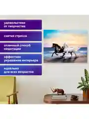 Картина стразами (алмазная мозаика) 40*50 см, Остров сокровищ "Бегущие по волнам"
