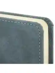Ежедневник недатированный BRAUBERG Status, 100 х 150 мм, А6, под кожу, 160 л, серо-голубой