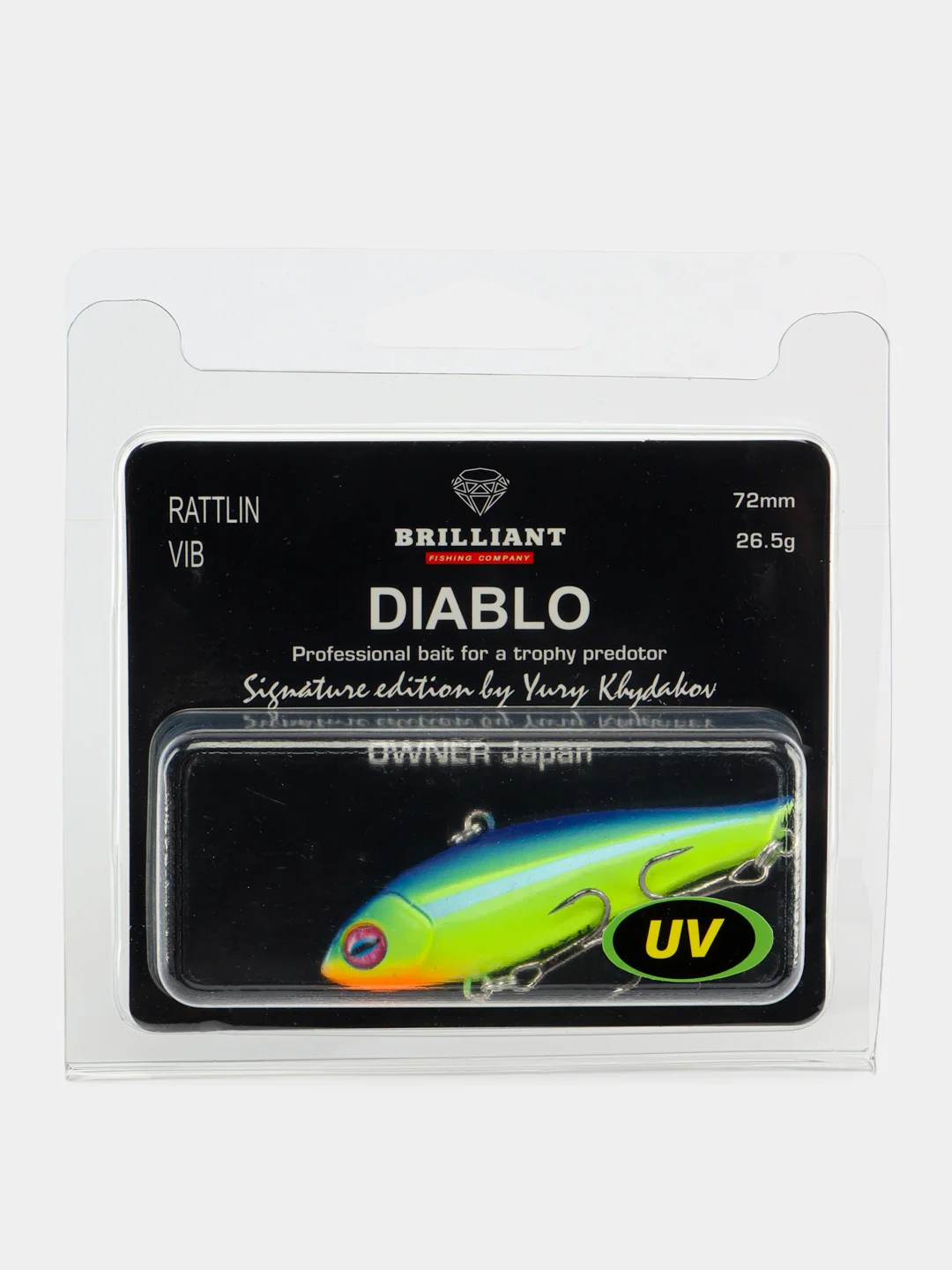 Индиго ратлин Brilliant Diablo Vib 72S mm, 26,5 г